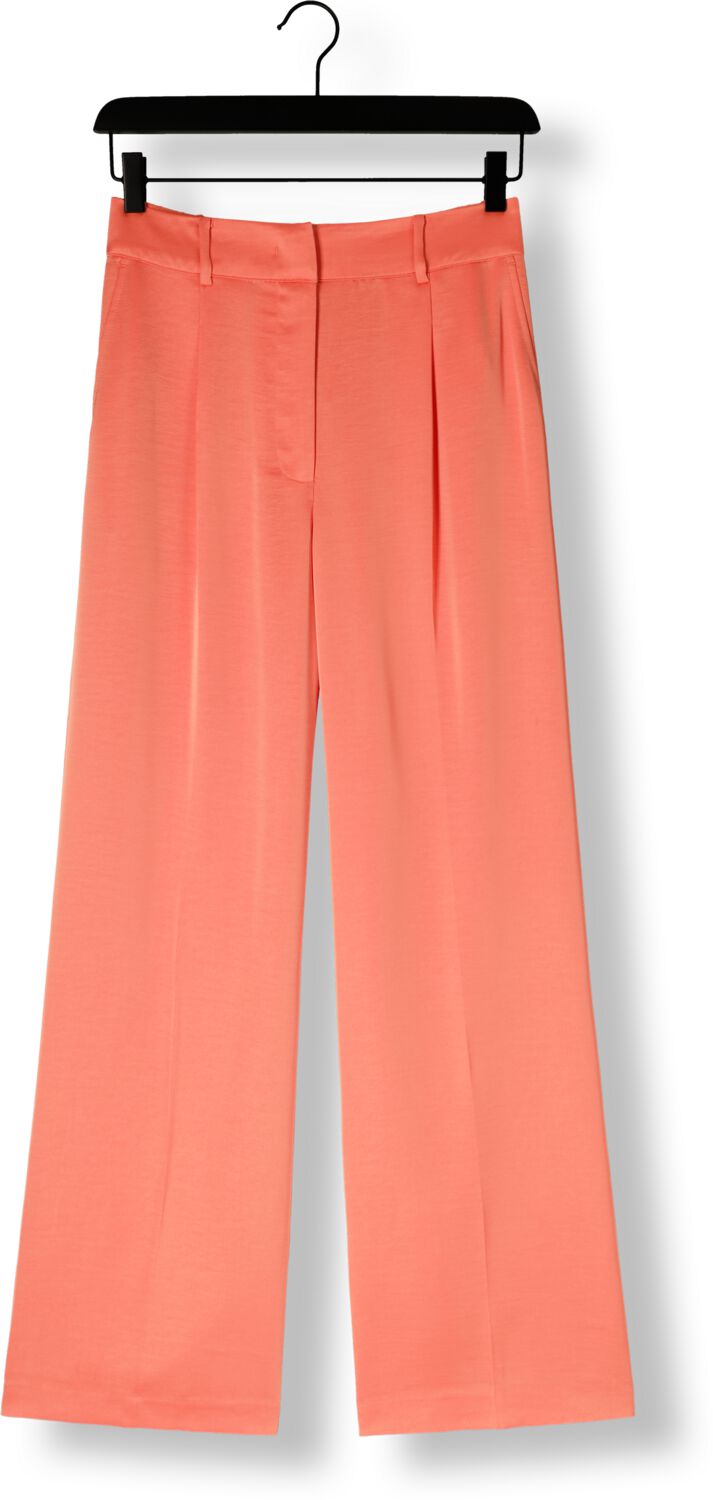 DANTE6 Dames Broeken Jules Satin Smart Pants Koraal