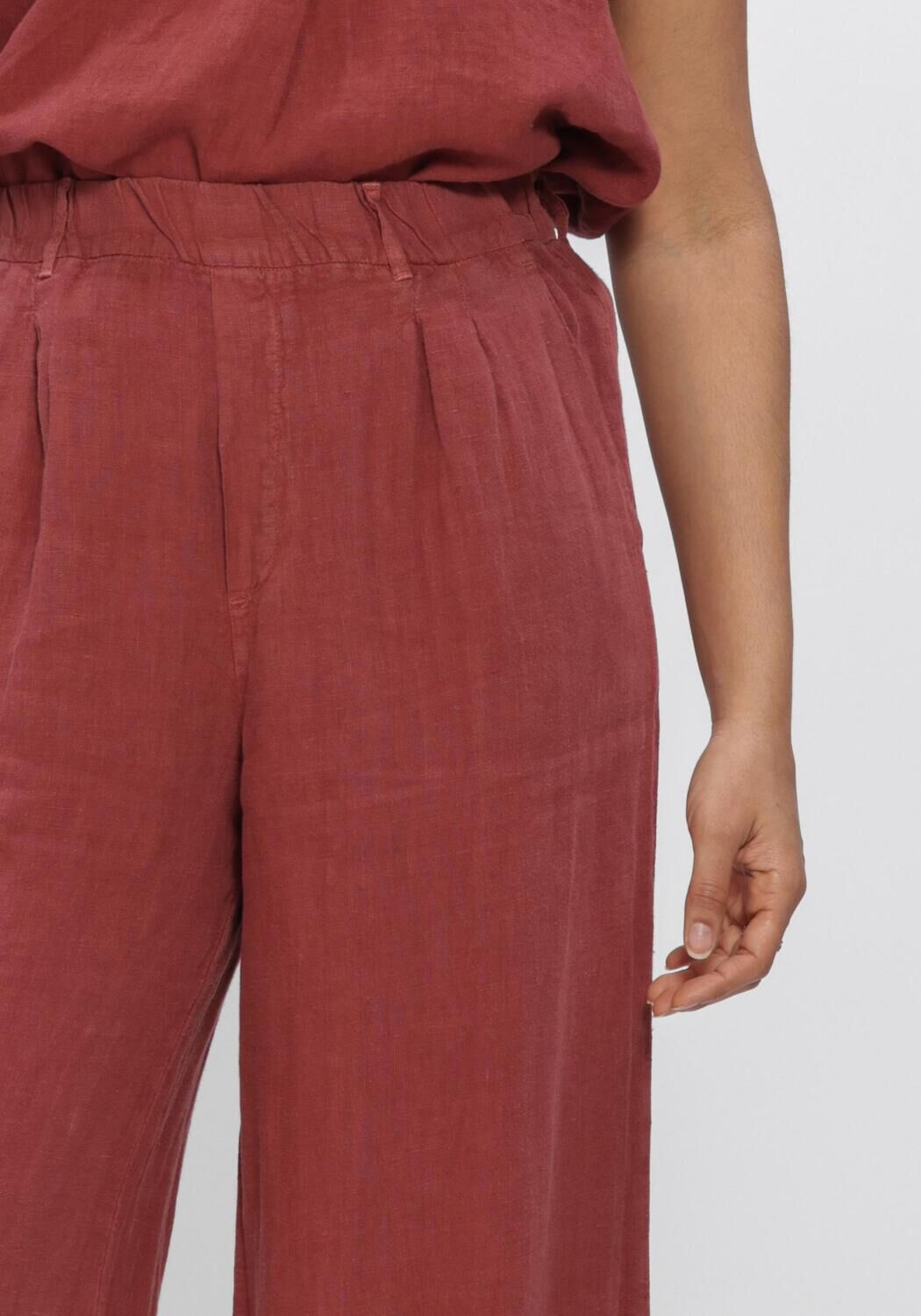 Roze PENN & INK Wijde broek TROUSERS - large