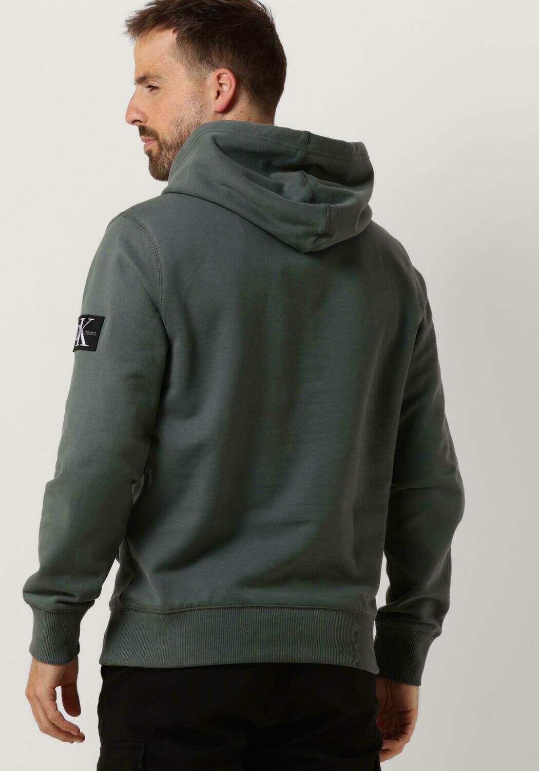 CALVIN KLEIN Heren Truien & Vesten Badge Hoodie Grijs