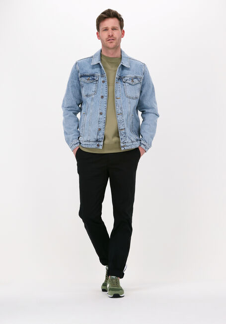 Blauwe COLOURFUL REBEL Spijkerjas LIAM WASHED DENIM JACKET - large