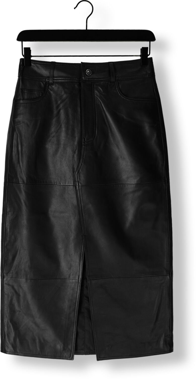 Y.A.S. Dames Rokken Yasmina Hw Leather Long Skirt Zwart