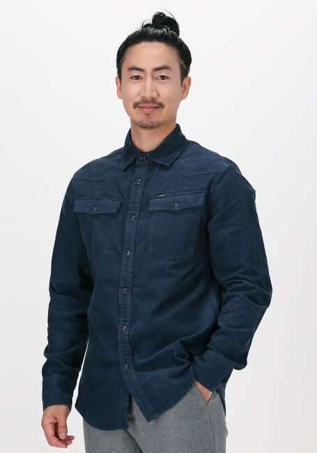 Blauwe G-STAR RAW Casual overhemd C436 - ESPER CORDUROY RFD- 330 - large