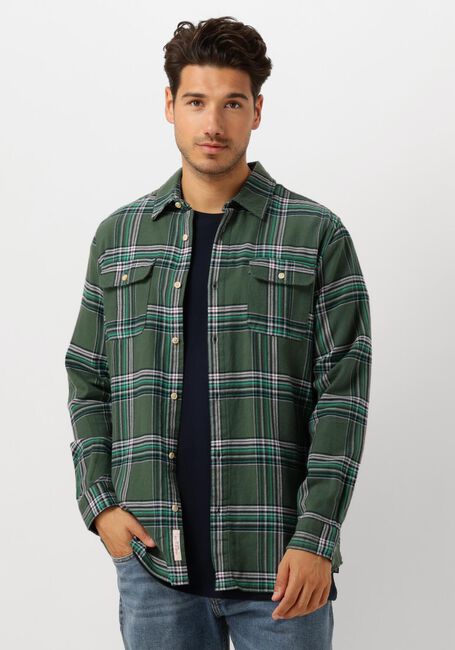 Groene SCOTCH & SODA Overshirt REGULAR FIT MULTICOLOURED FLANNEL CHECK - large
