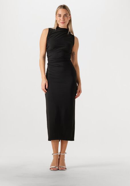Zwarte ROSEMUNDE Maxi jurk BILLIE SL LONG DRAPE DRESS - large