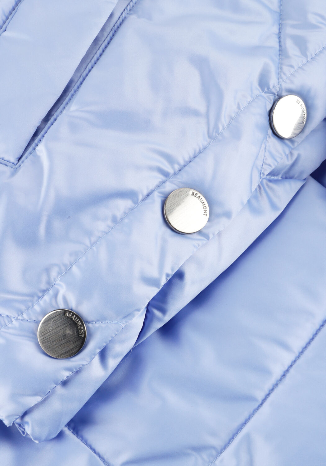 Lichtblauwe BEAUMONT Gewatteerde jas EMILIA JACKET - large