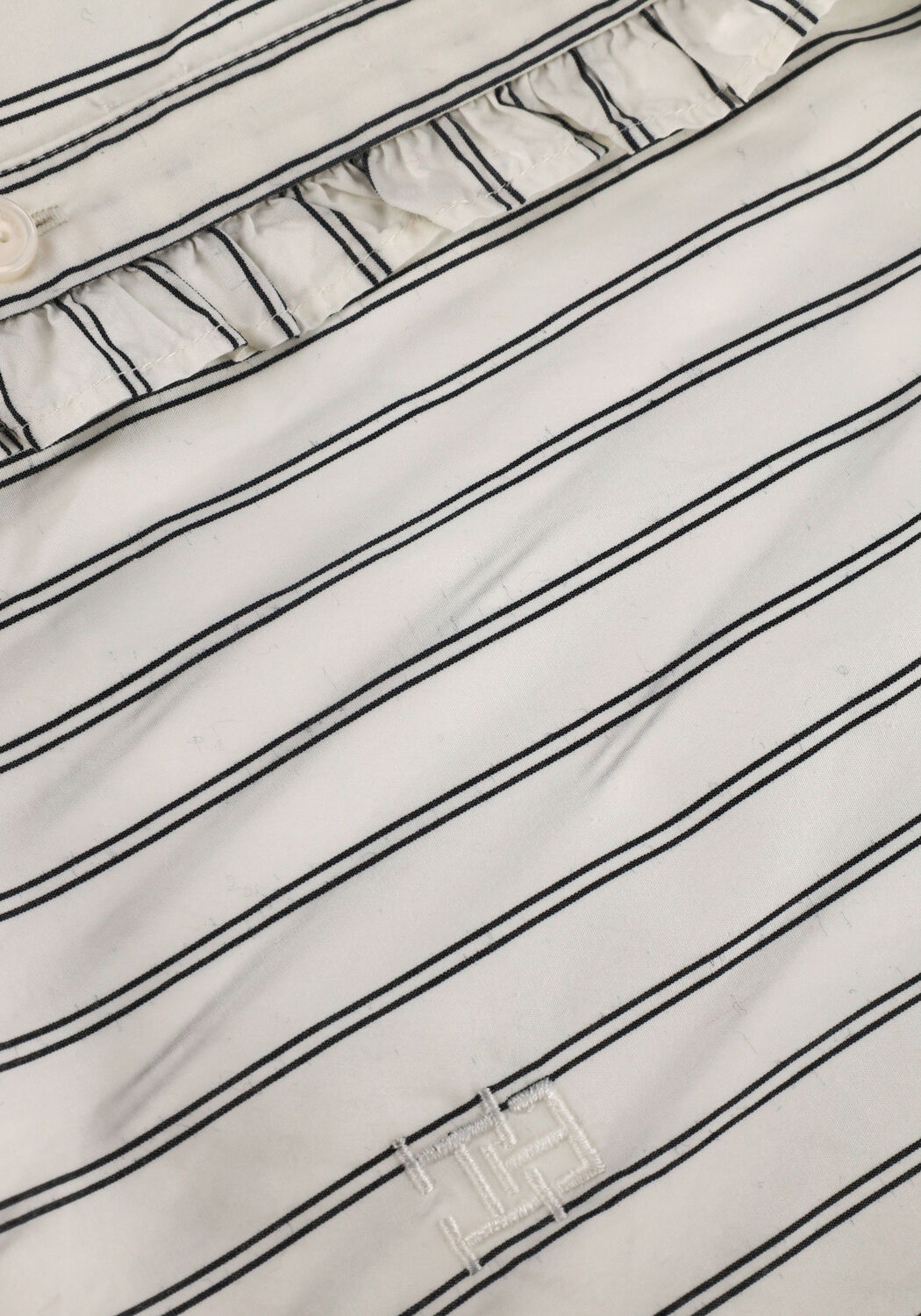 Beige TOMMY HILFIGER Blouses CO PINSTRIPE FEMININE BLOUSE LS - large