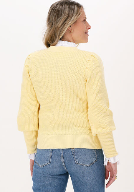 Gele SELECTED FEMME Trui EMBER LS KNIT O-NECK - large