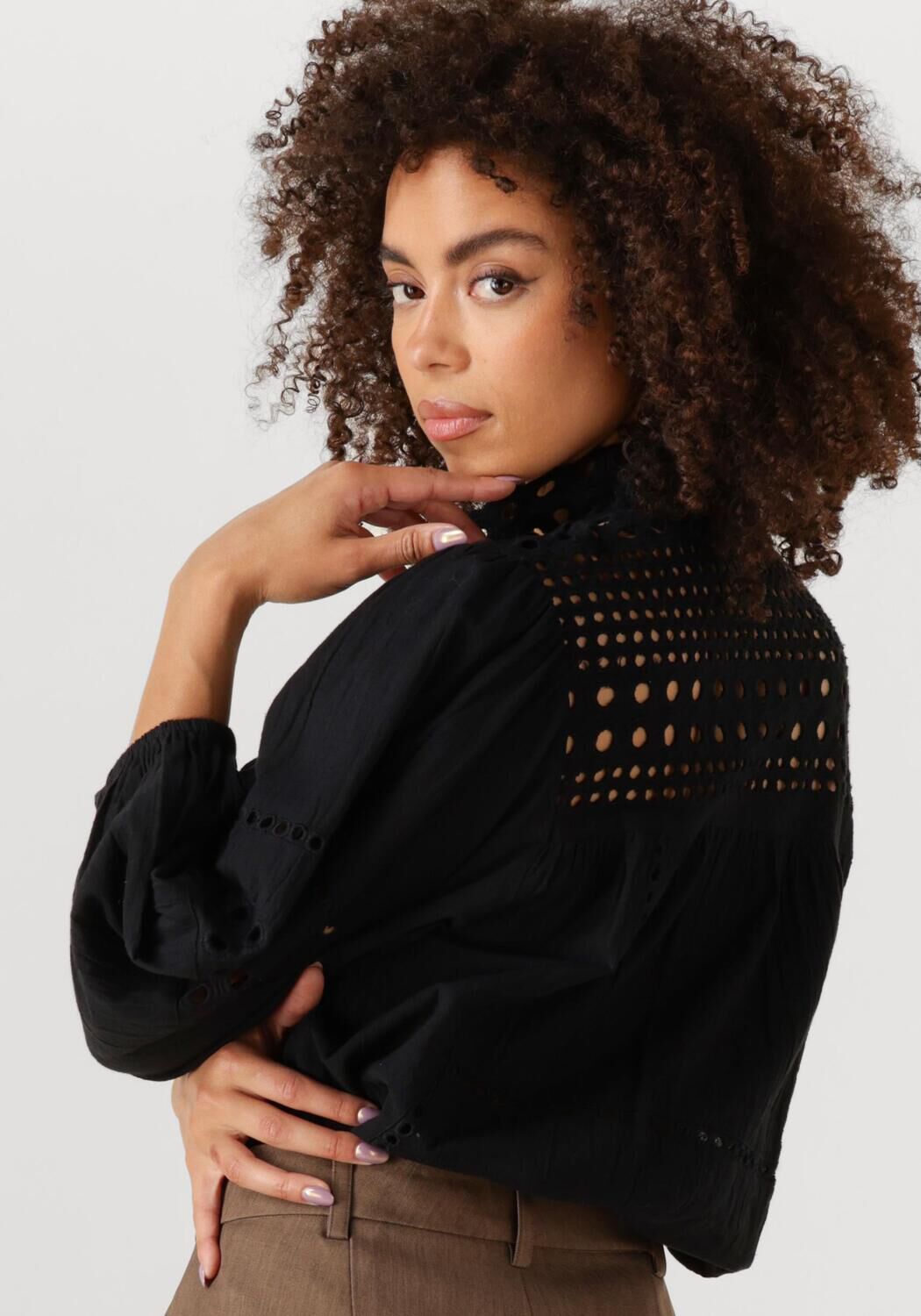 SECOND FEMALE Dames Blouses Brunie Blouse Zwart