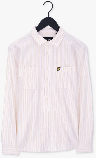 Gebroken wit LYLE & SCOTT Casual overhemd PINSTRIPE SHIRT - large
