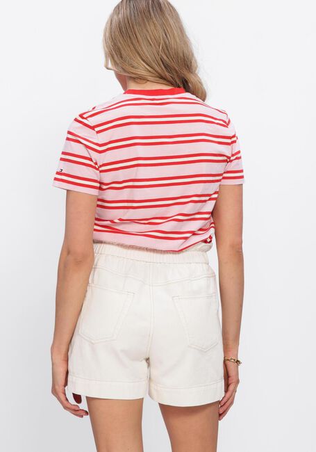 Roze TOMMY HILFIGER T-shirt TH SCRIPT REG C-NK SS TEE - large
