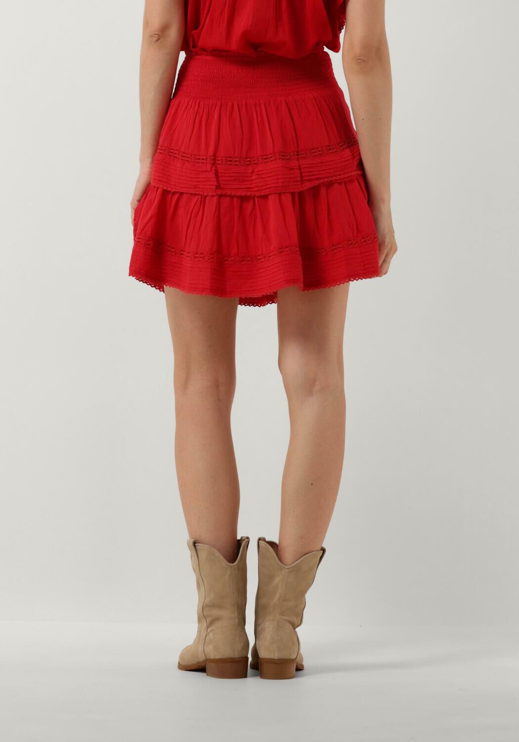 NEO NOIR Dames Rokken Kenia S Voile Skirt Rood