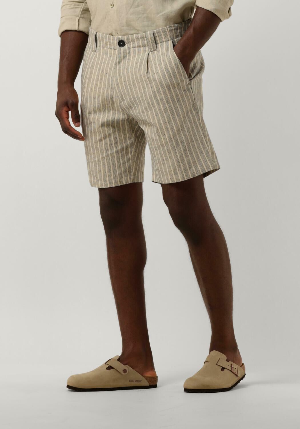 The GoodPeople Heren Broeken Hart Beige Heren