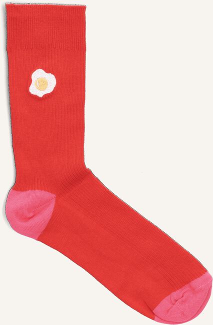 Rode HAPPY SOCKS Sokken RIBBED EMBROIDERY EGG Rode HAPPY SOCKS Sokken RIBBED EMBROIDERY EGG - large