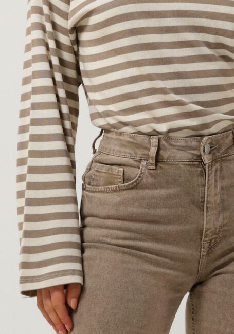 Beige SELECTED FEMME Wide jeans SLFALICE-CORA HW LATTE DENIM WIDE JEANS - large