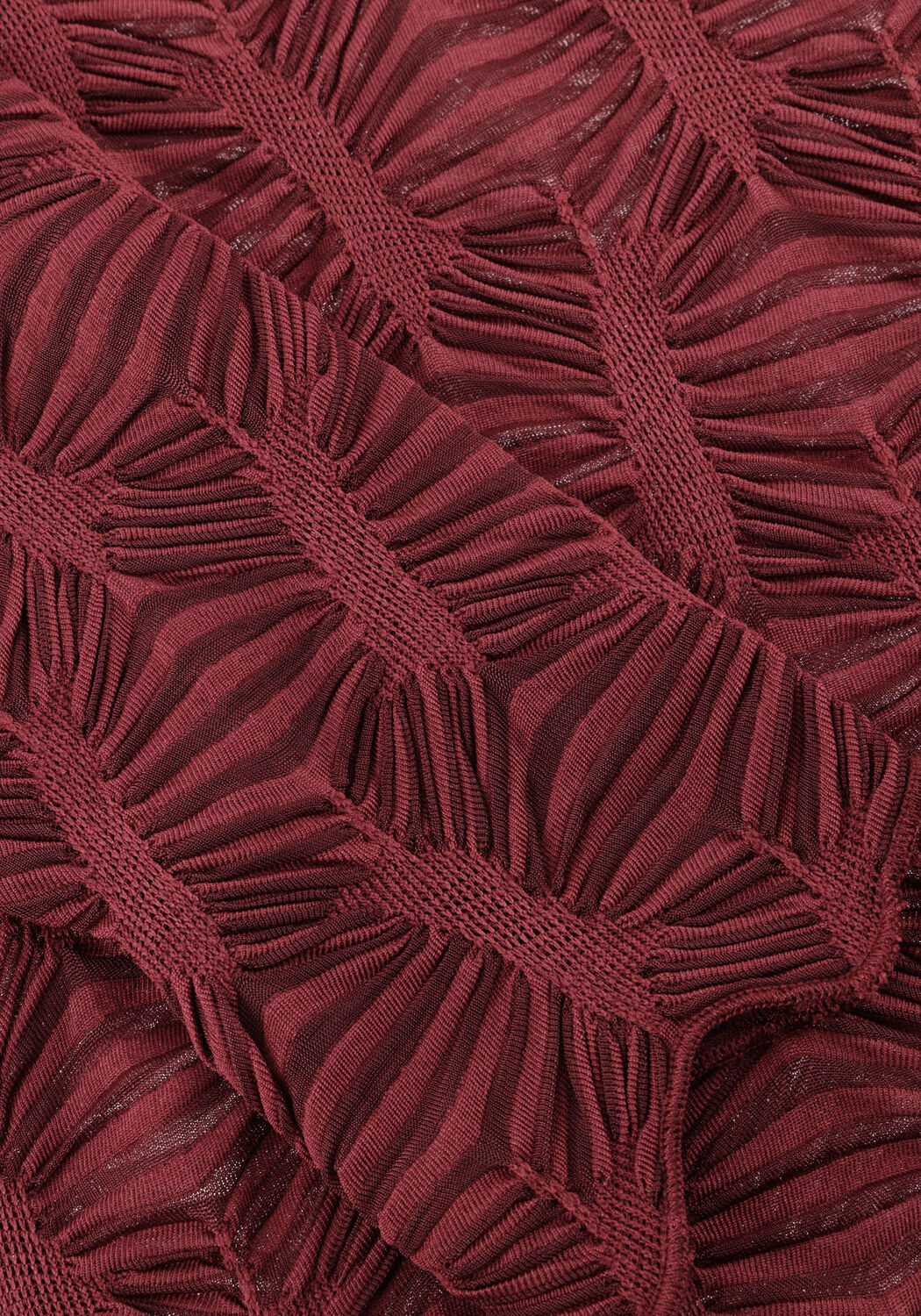 Bordeaux SUMMUM Top TOP SPIDERWEB MESH - large