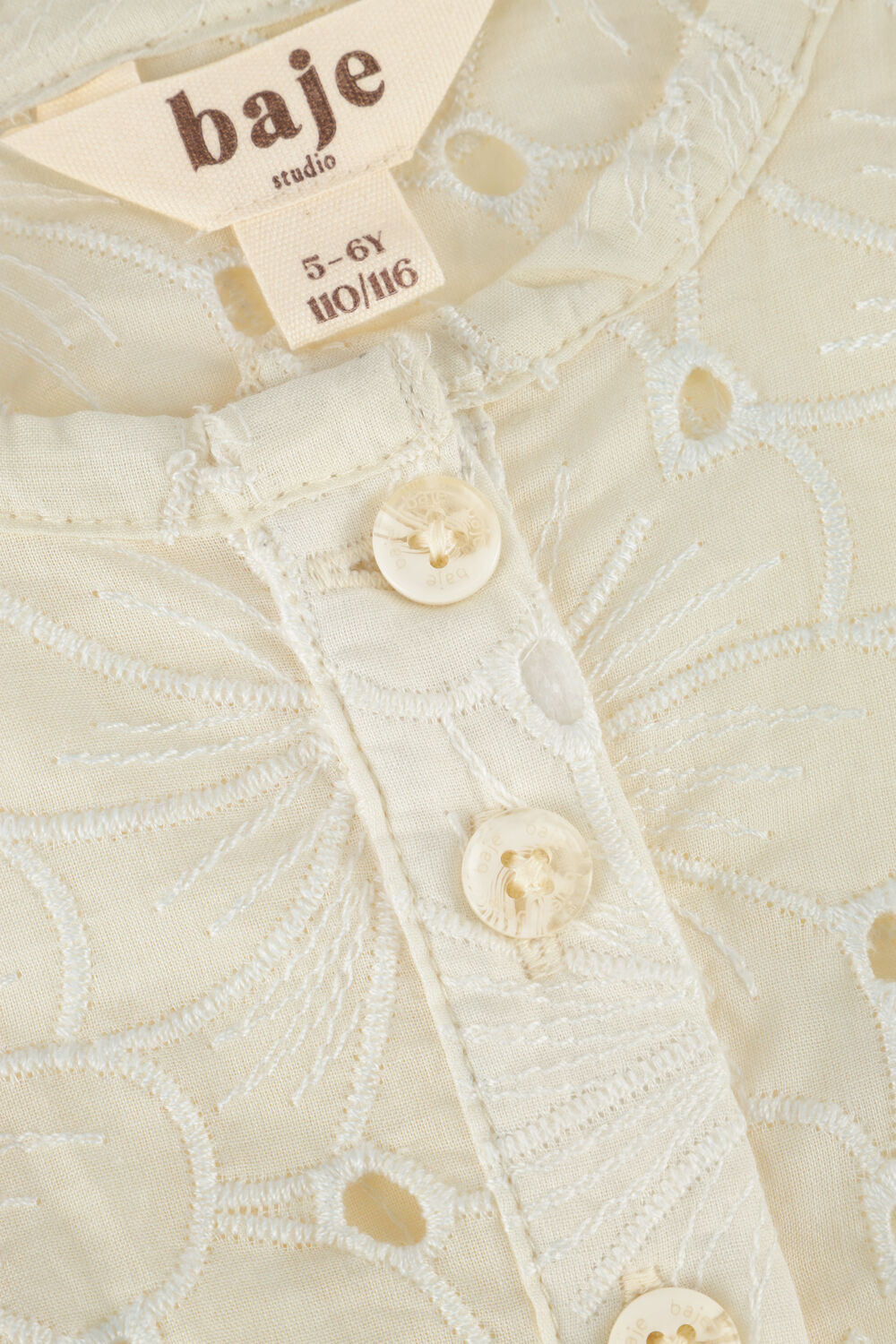 Creme BAJE STUDIO Mini jurk MOLLY - large