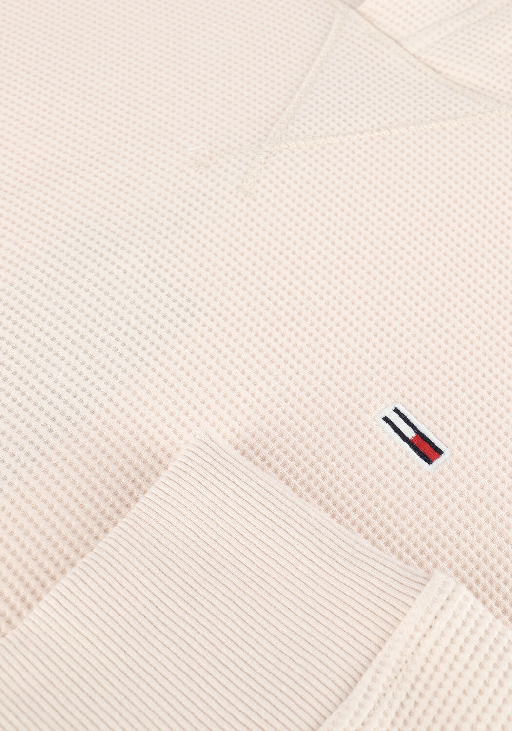 Creme TOMMY JEANS Sweater TJM WAFFLE HOODED SNIT - large