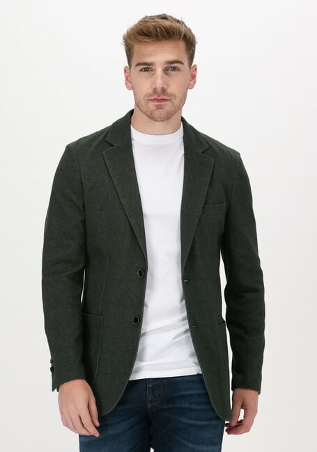 Donkergroene PROFUOMO Colberts JACKET KNITTED HO - large