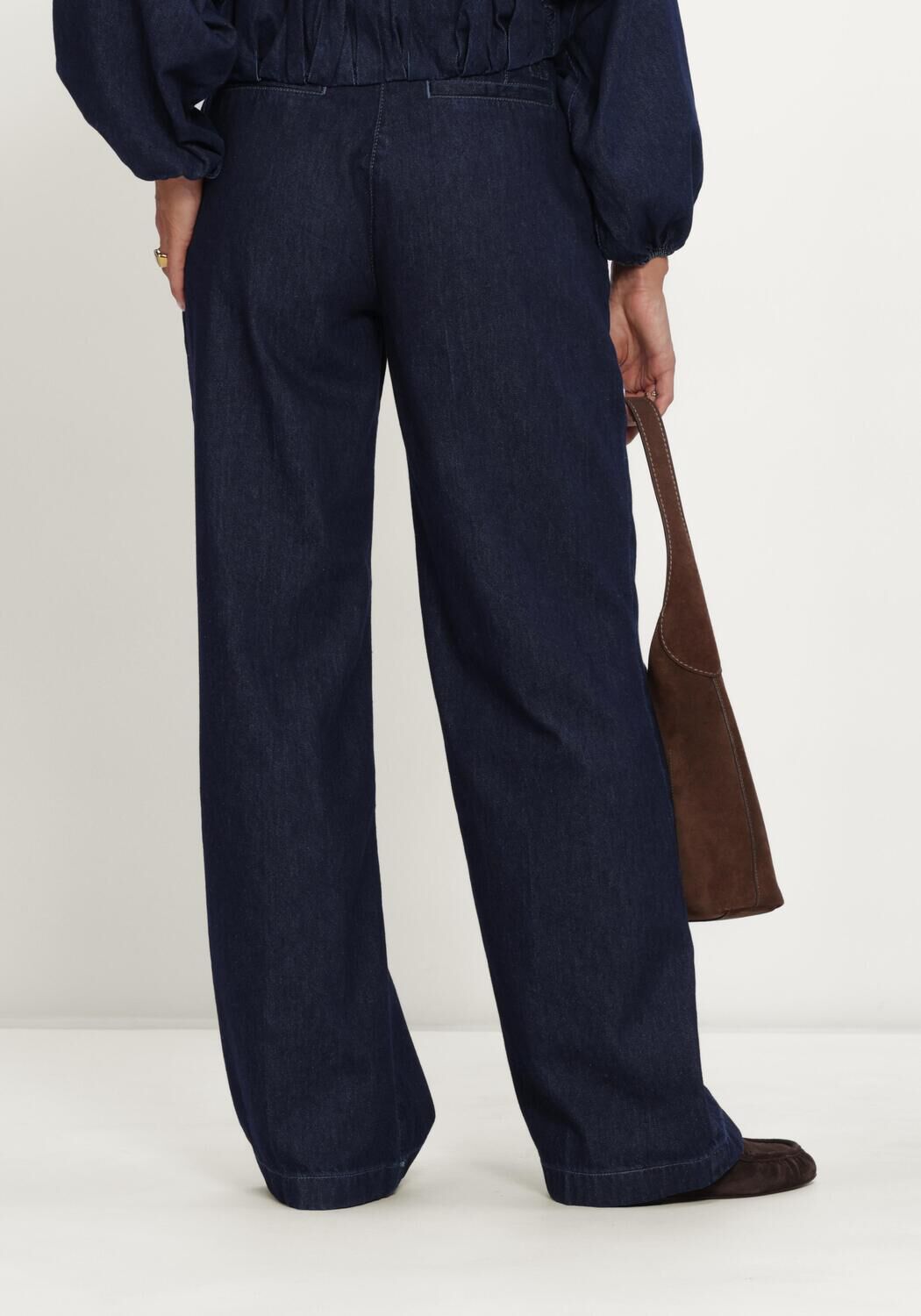 Blauwe DANTE6 Broeken JULES DENIM SMART PANTS - large