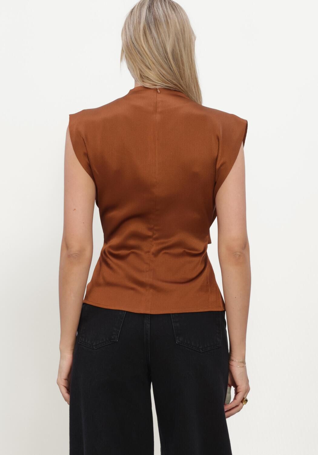 LINA LOCCHI Dames Tops & T-shirts Ll-barbara Bruin