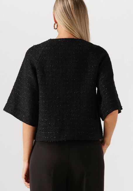 Zwarte NEO NOIR Blazer ROSELLA BOUCLE MINI JACKET - large