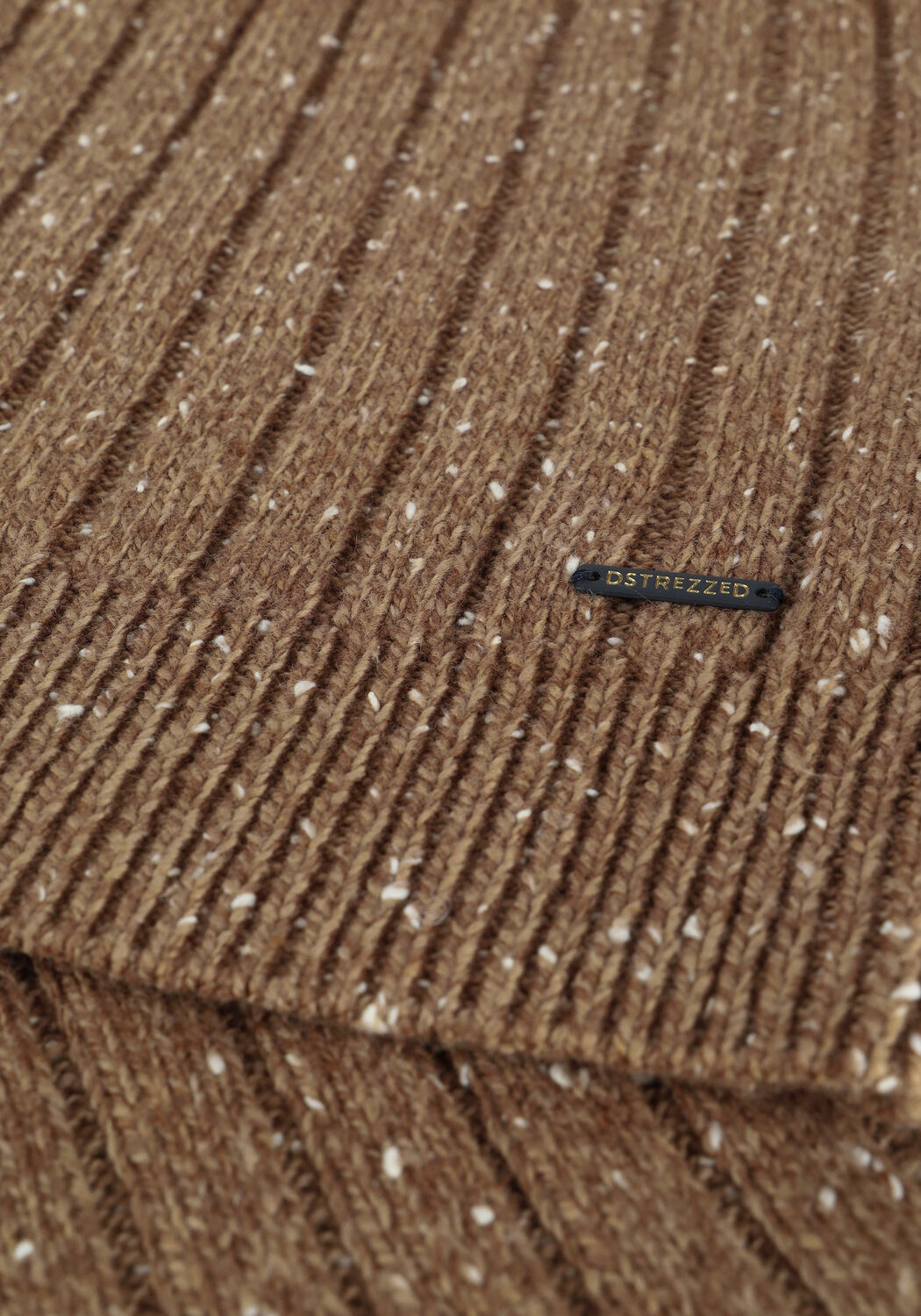 Khaki DSTREZZED Trui TURTLE NECK CABLE STRUCTURE NA - large