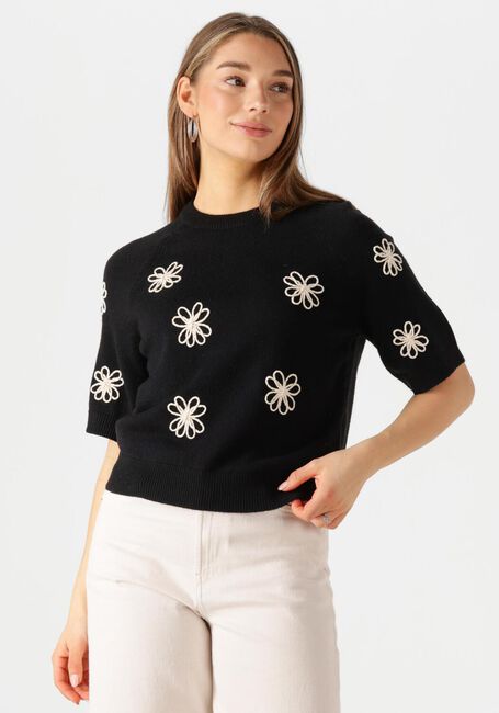 Zwarte OBJECT Trui OBJLANEY RUBIN SS PULLOVER E DIV - large