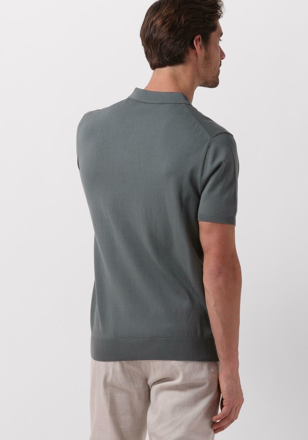 PROFUOMO Heren Polo's & T-shirts Polo Short Sleeve Groen