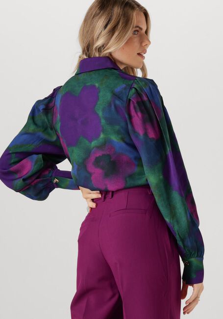 Blauwe JANSEN AMSTERDAM Blouses WFP764 BLOUSE AMELIA - large