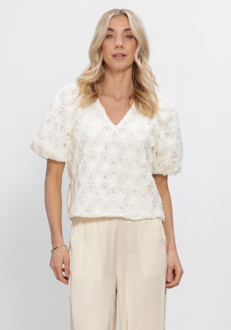 Gebroken wit FREEBIRD Tops & T-shirts WV-3D-VOILE-FLOWER-26-1 - large