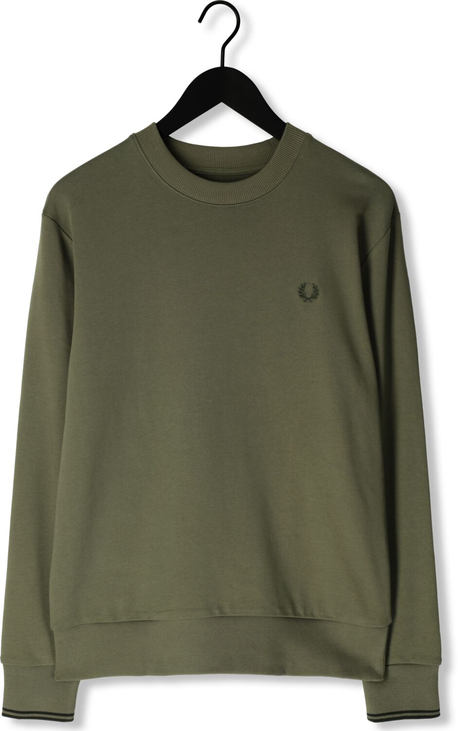 FRED PERRY Heren Truien & Vesten Crew Neck Sweatshirt Groen