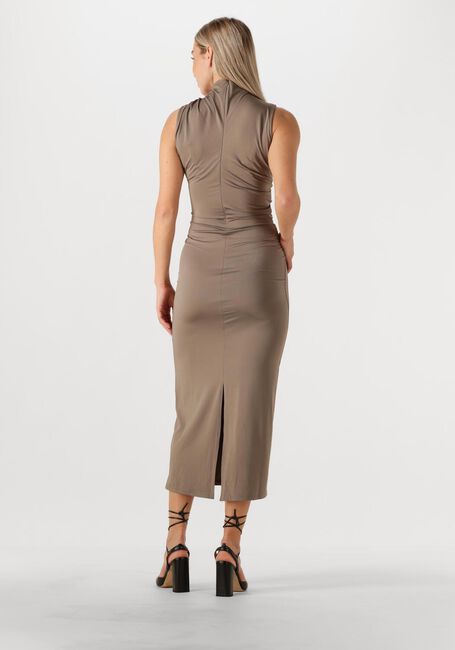 Taupe ROSEMUNDE Maxi jurk BILLIE SL LONG DRAPE DRESS - large