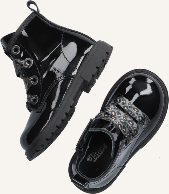 Zwarte PINOCCHIO Veterboots P1037 Zwarte PINOCCHIO Veterboots P1037 - large