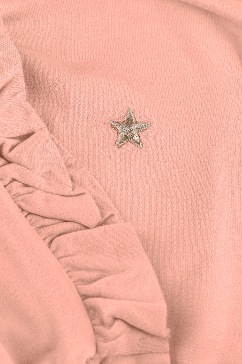 Roze LIKE FLO T-shirt EMMA RUFFLE SLEEVE - large