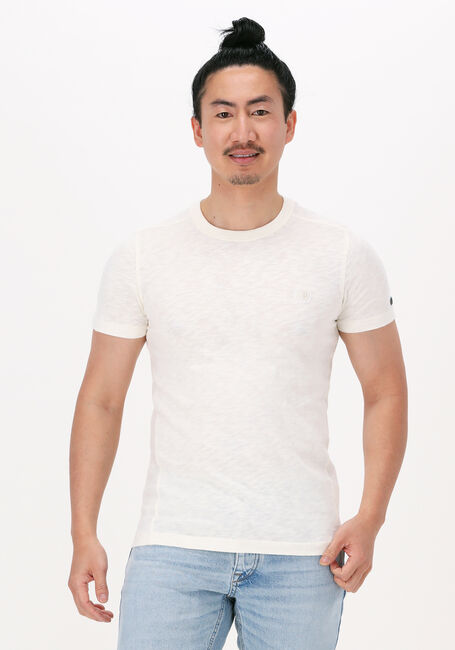 Witte CAST IRON T-shirt SHORT SLEEVE R-NECK ORGANIC COTTON SLUB ESSENTIAL - large