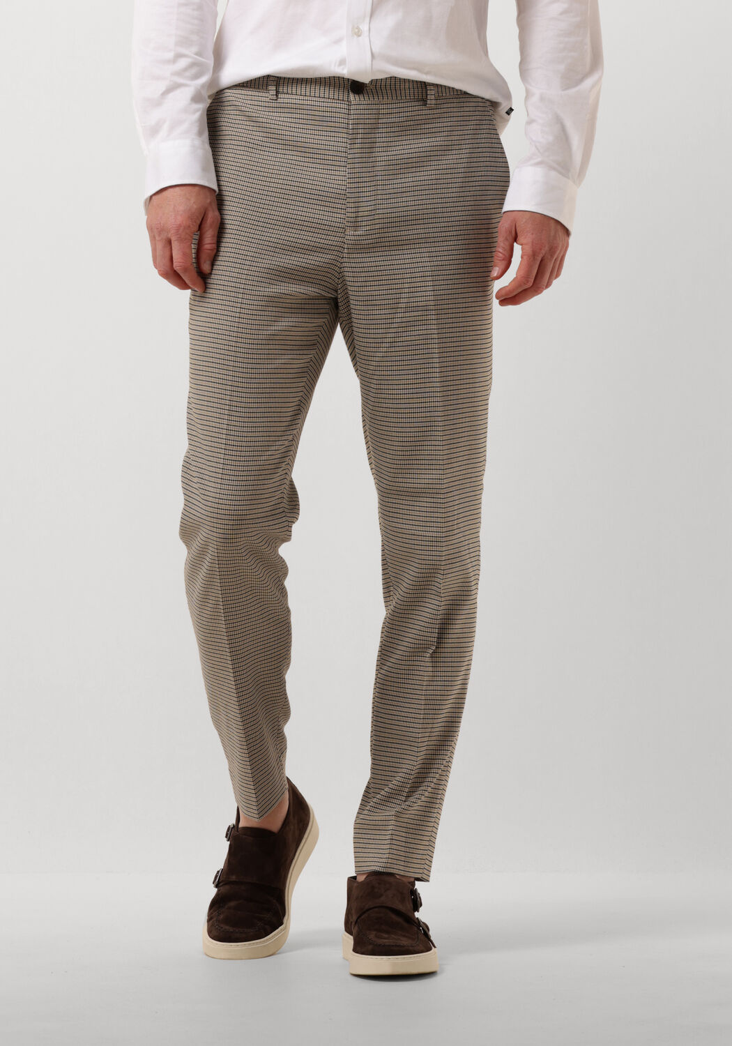 SCOTCH & SODA Heren Broeken Irving Classic Yarn-dyed Chino Taupe