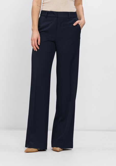 Donkerblauwe HAUTE L'AMITI&Eacute; Pantalon PREMIERE PLAIN TALL PANT - large