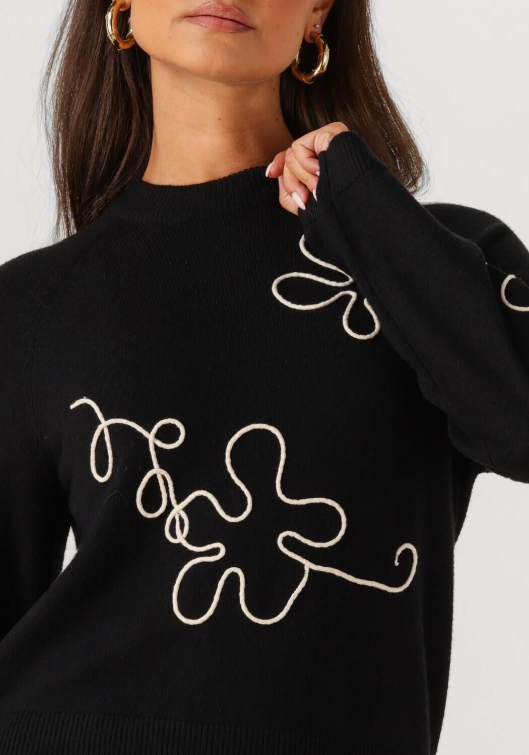 OBJECT Dames Truien & Vesten Objlaney Rubin Ls Pullover Zwart
