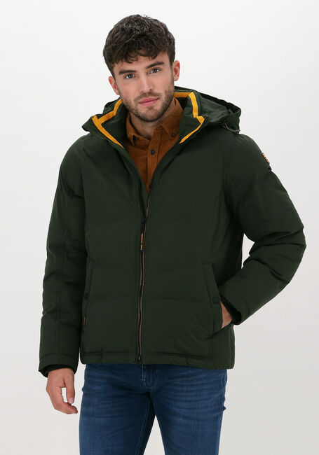 Donkergroene PME LEGEND Gewatteerde jas SHORT JACKET SKYHOG ICON MECHA - large