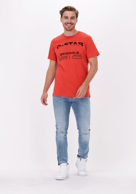 Oranje G-STAR RAW T-shirt ORIGINALS R T - large