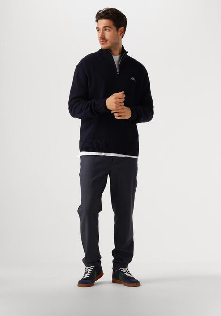 Donkerblauwe LACOSTE Trui 1HA1 MEN SWEATER ZIP - large