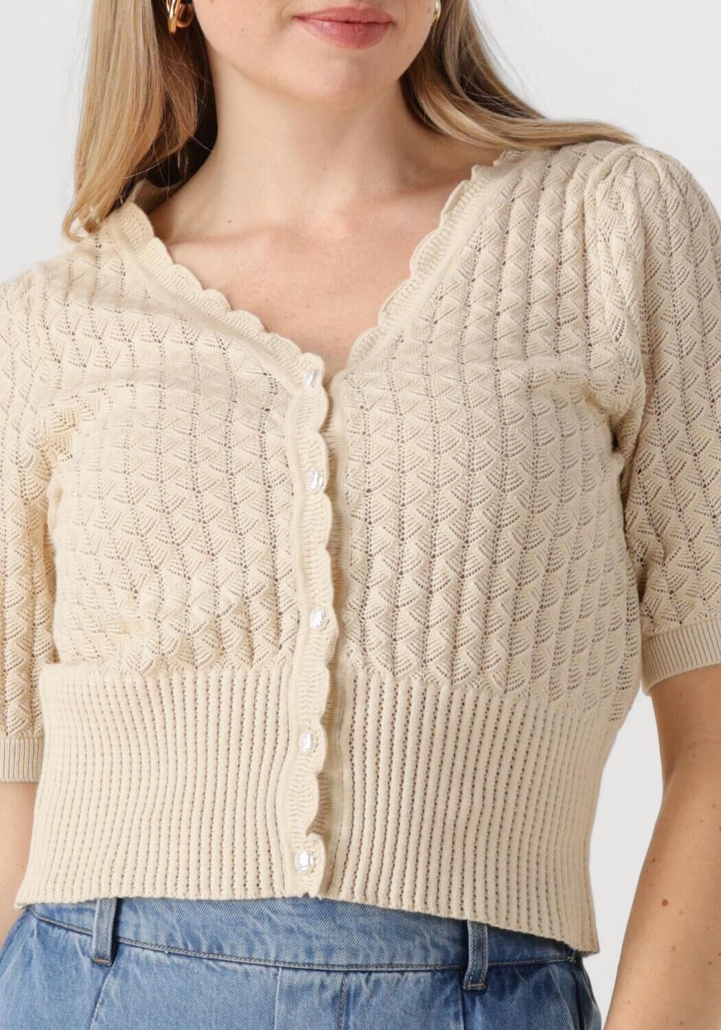 OBJECT Dames Truien & Vesten Objnoemi Knit 2 4 Re Cardigan 138 Ecru