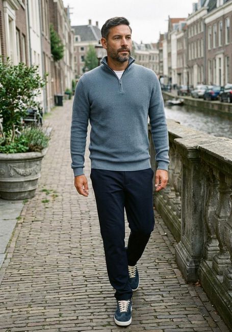 Blauwe SAINT STEVE Trui DOMINIC-S - large