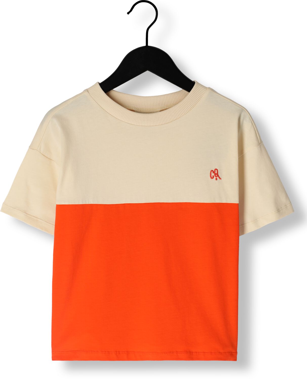 CARLIJNQ Jongens Polo's & T-shirts Basic Oversized T-shirt Rood