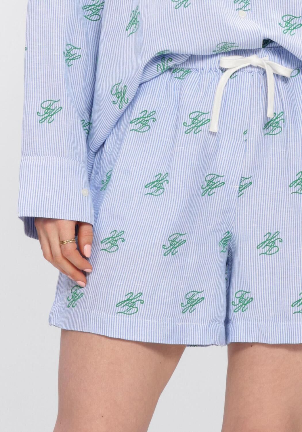 Blauwe TOMMY HILFIGER Korte broek SWIMSHOP LINEN SHORT - large