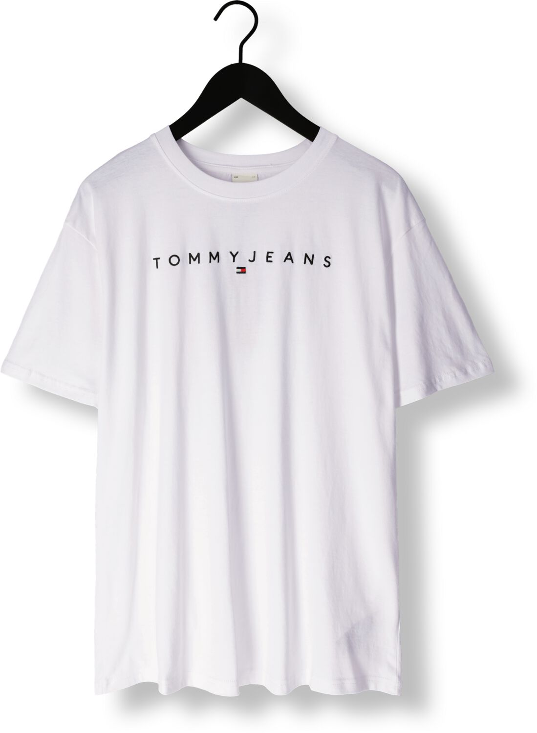 TOMMY JEANS Heren Polo's & T-shirts Tjm Reg Linear Logo Tee Ext Wit