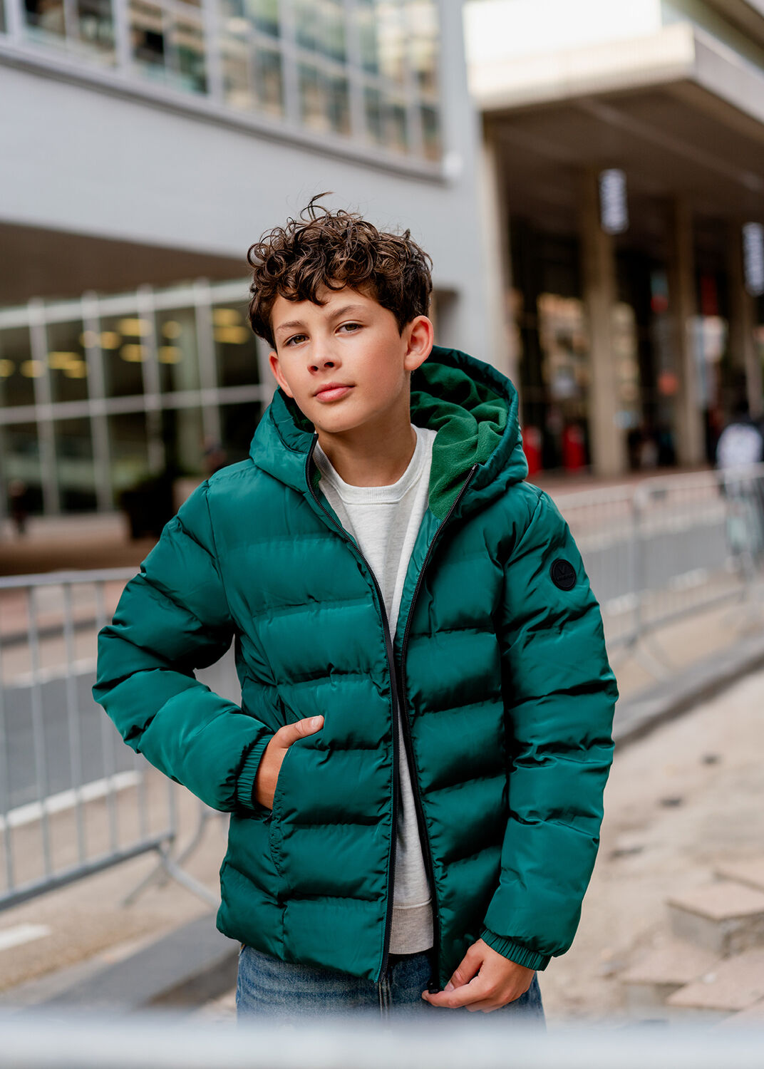VINGINO Jongens Jassen Tion Donkergroen