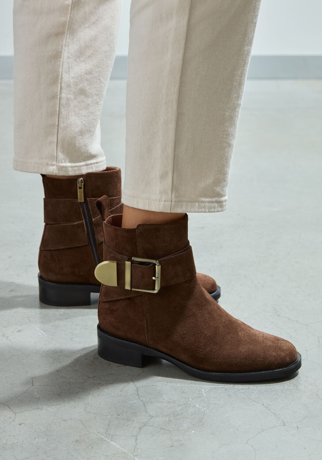 Bruine LINA LOCCHI Enkellaarsjes 2232 - medium