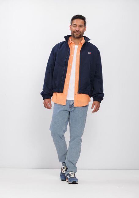 Oranje TOMMY JEANS Casual overhemd TJM REG LINEN BLEND SHIRT EXT - large