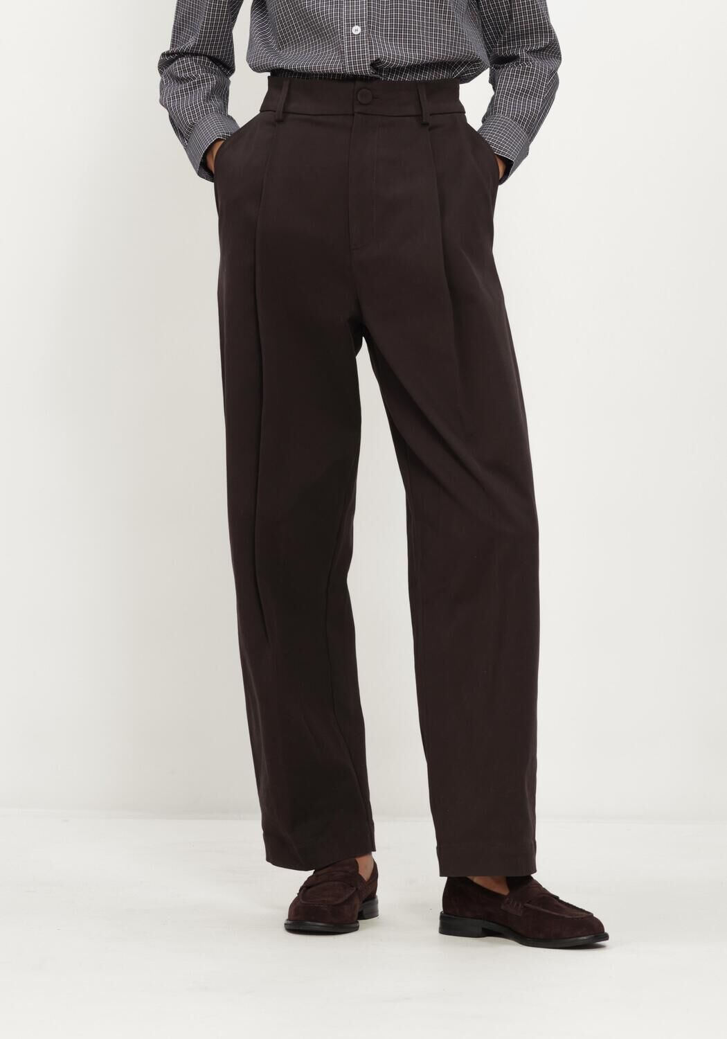 Bruine JANICE Broeken BARREL BALTI - large